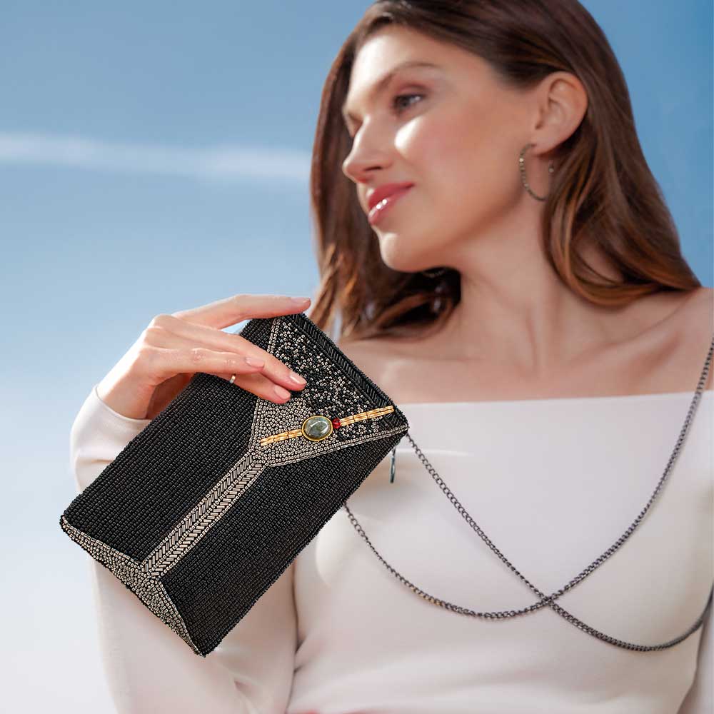 Make It Dirty Beaded Martini Glass Crossbody Phone Bag - Image 7