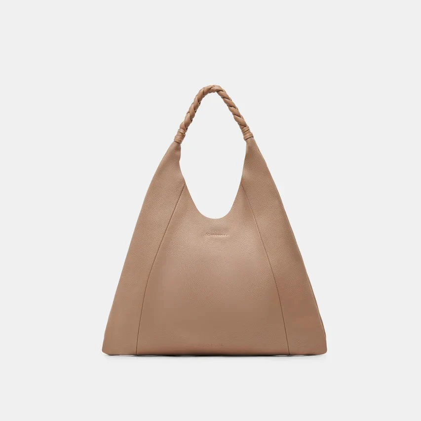 Mia Leather Tote - Cafe - Image 2