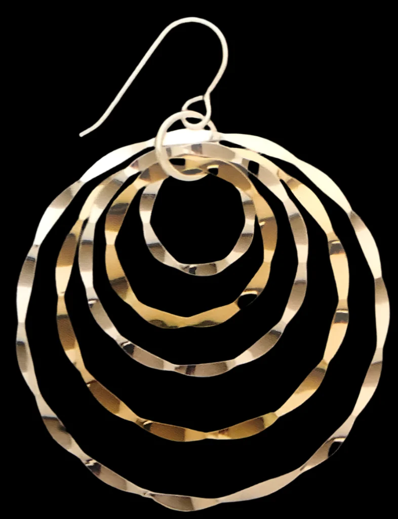 Mirror Disc Earrings - Image 2
