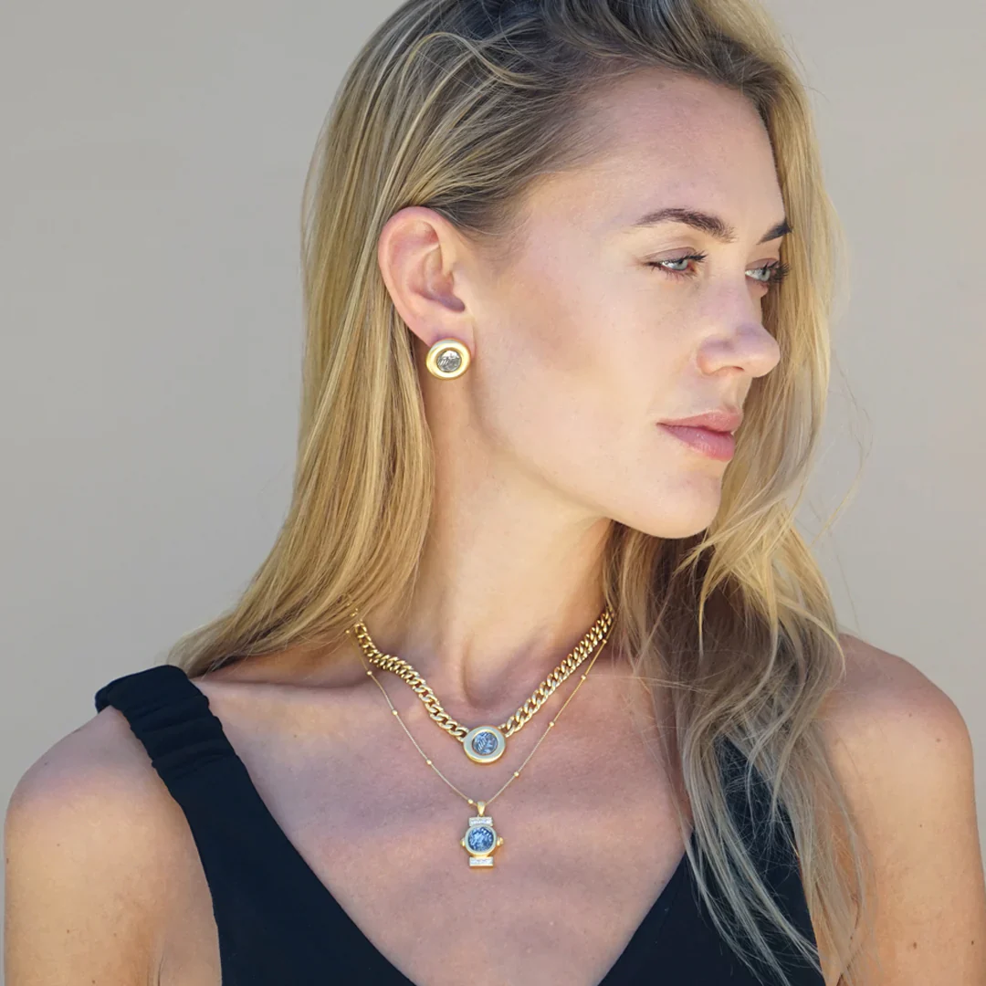 Olena Coin Studs - Image 2