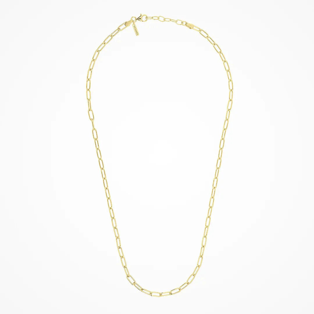 Paperclip Necklace - Gold - Image 2
