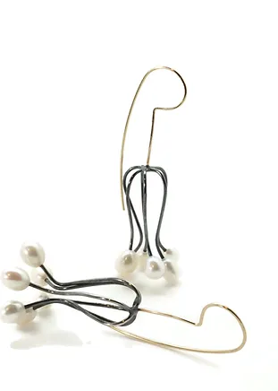 Pearl Chandelier Earrings - Image 2
