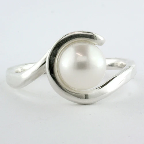 Pearl Curl Ring - Image 2