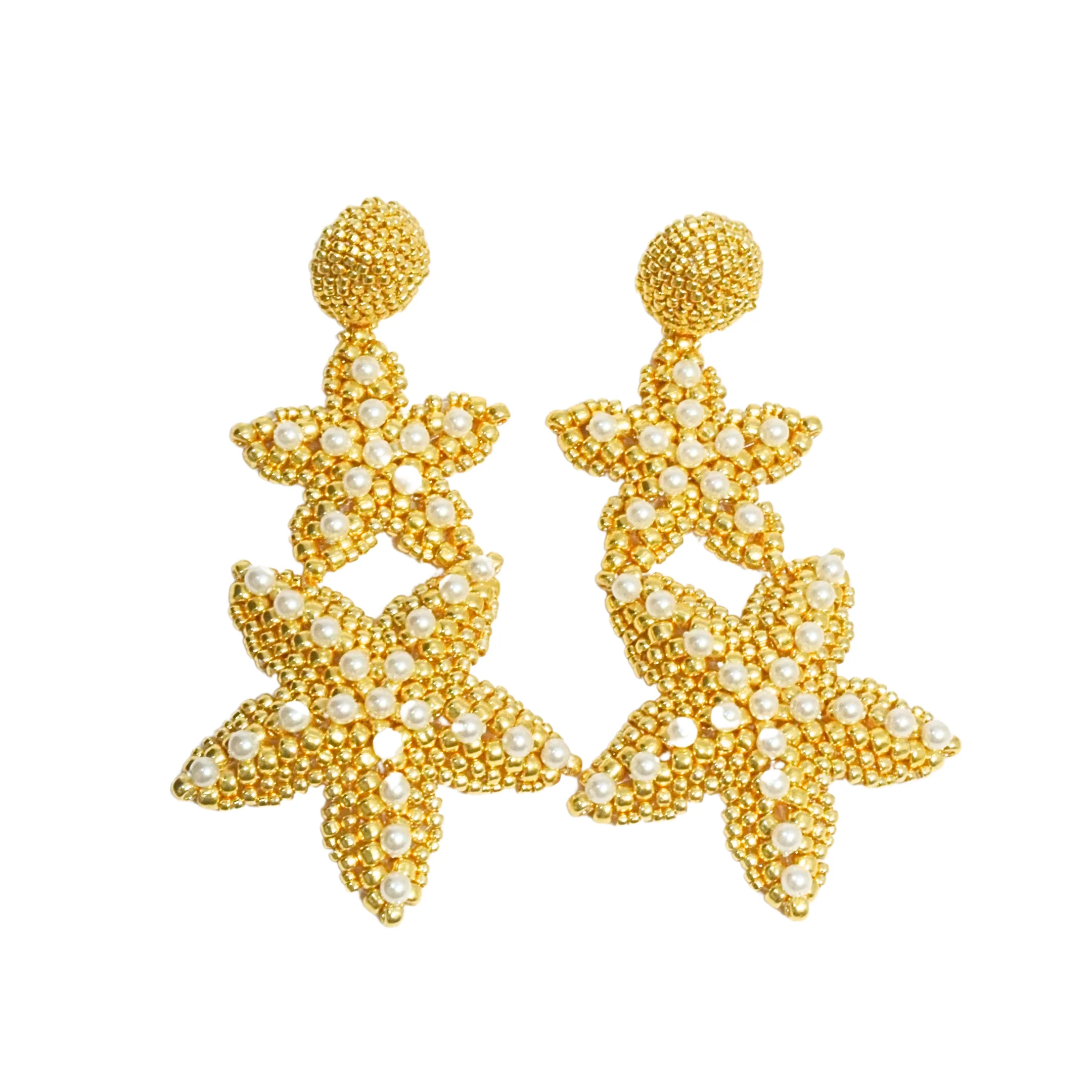 Pearly Stars Earrings