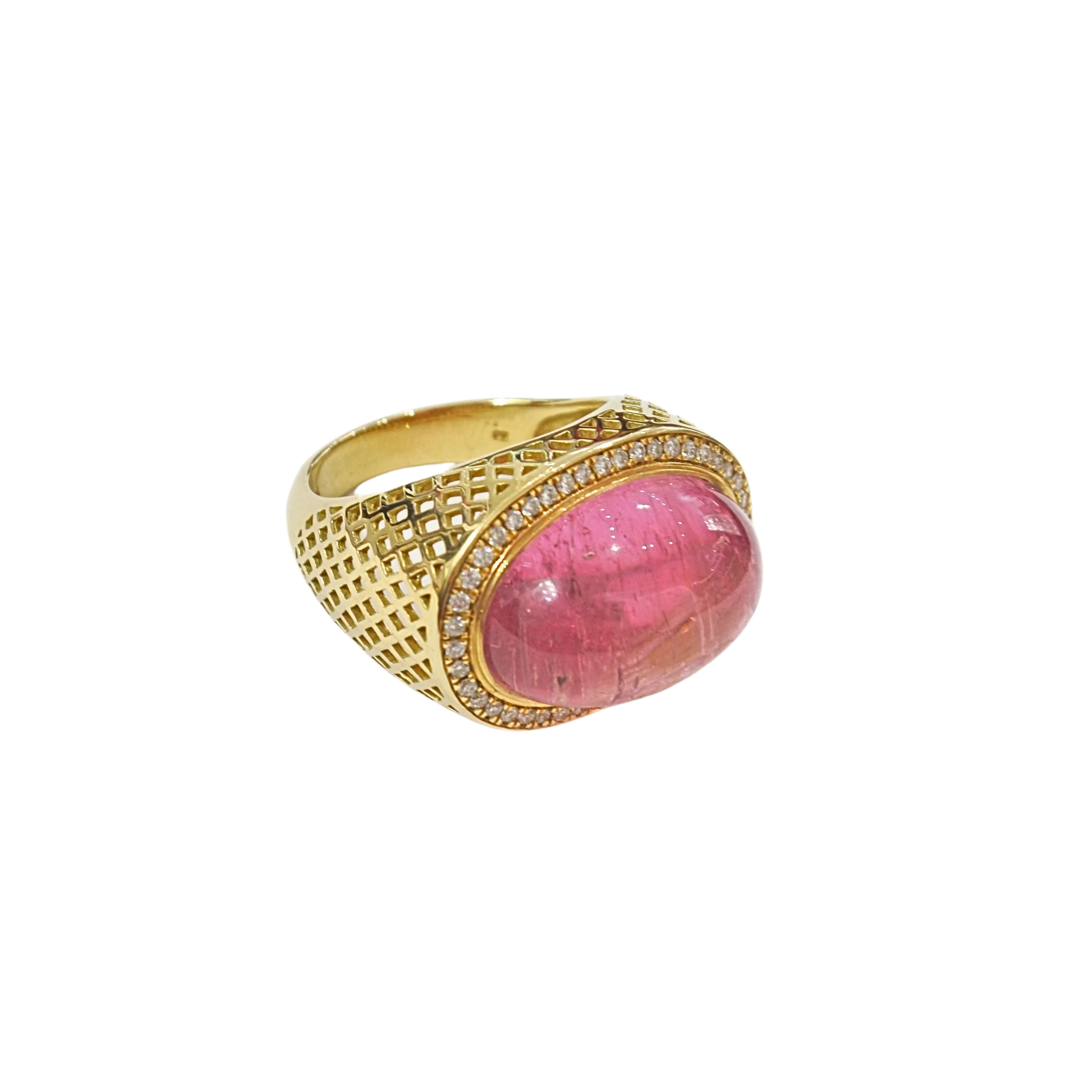 Pink Tourmaline Dress Ring - Image 2