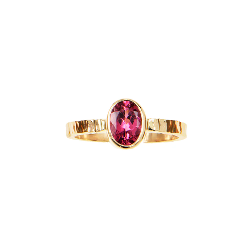 Pink Tourmaline Faceted Ring - Image 2