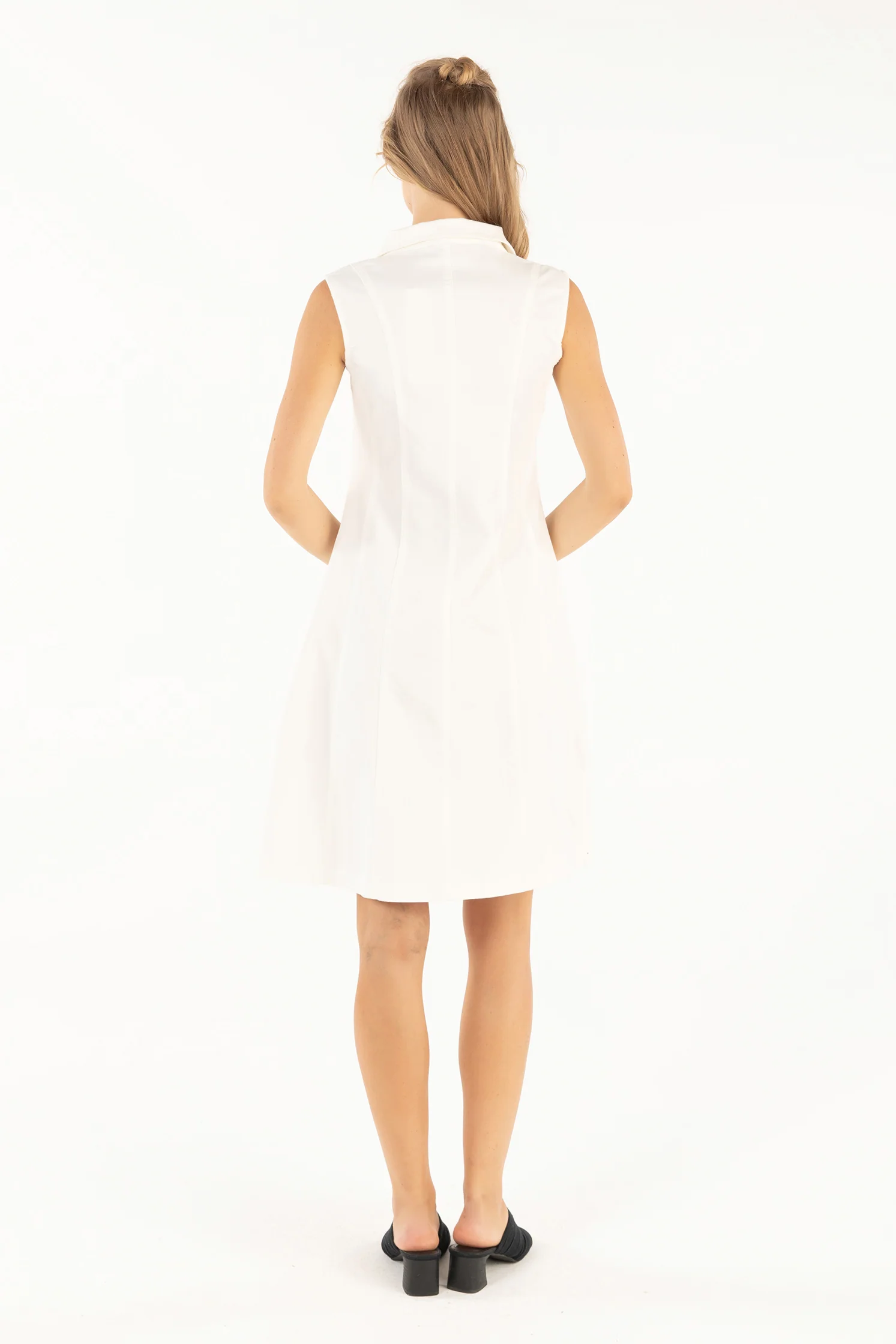 Ponto Dress - White Denim - Image 3