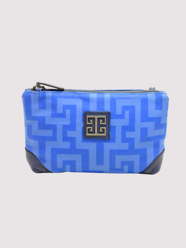 REA Crossbody Bag – CLASSIC Pattern in Blue Tonal