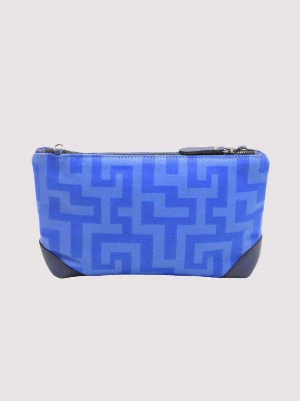 REA Crossbody Bag – CLASSIC Pattern in Blue Tonal - Image 3