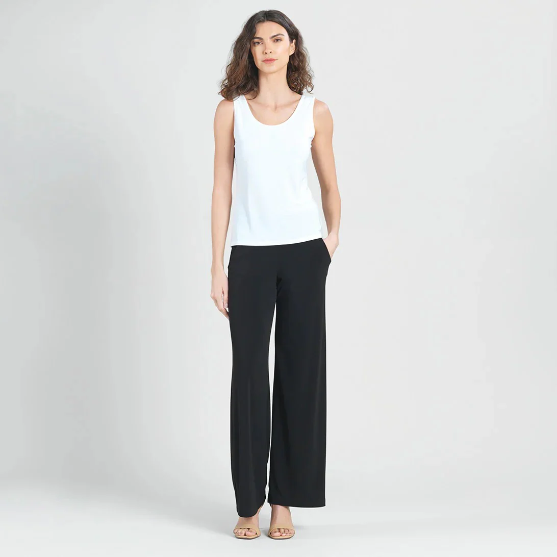 Reversible U or V Neckline Tank - White