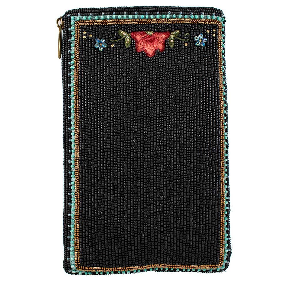 Shine On Beaded Sun Theme with Flowers Crossbody Phone Bag - Image 2