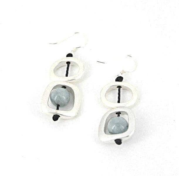 Silver Geometric Earring
