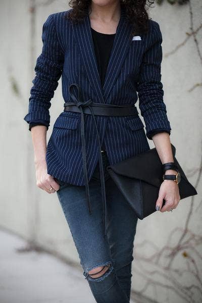 Skinny Wrap Belt - Black - Image 3