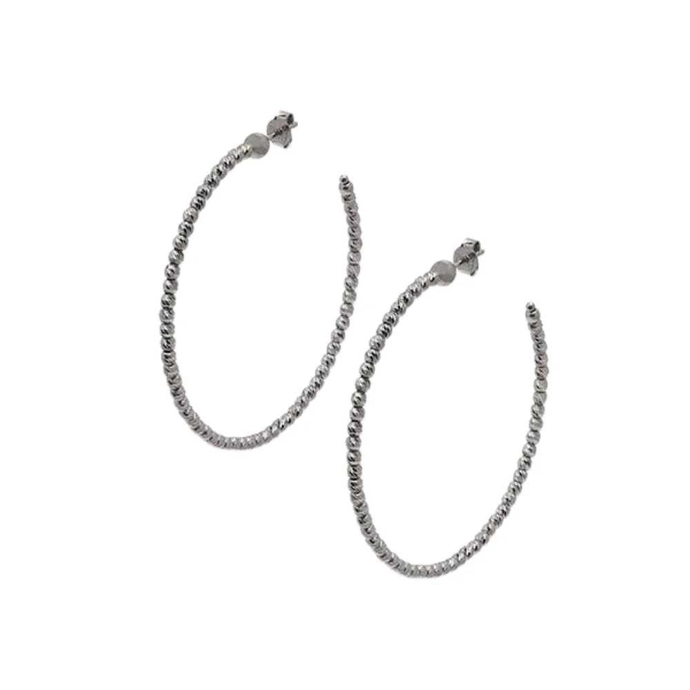 Slash 45 Earrings - Silver