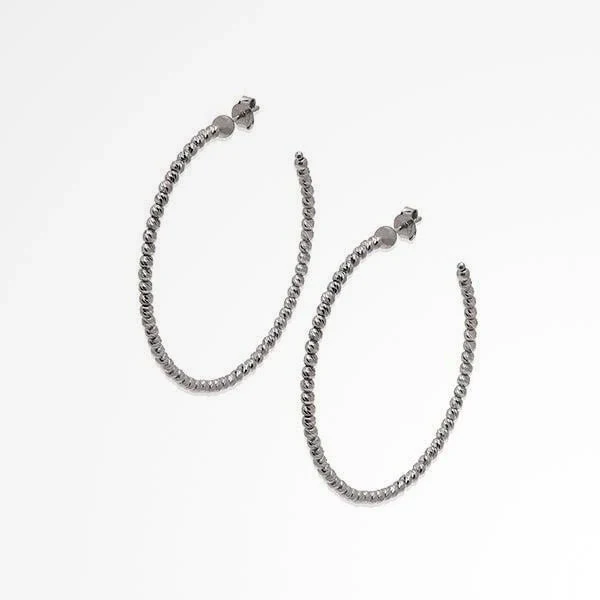 Slash 45 Earrings - Silver - Image 2