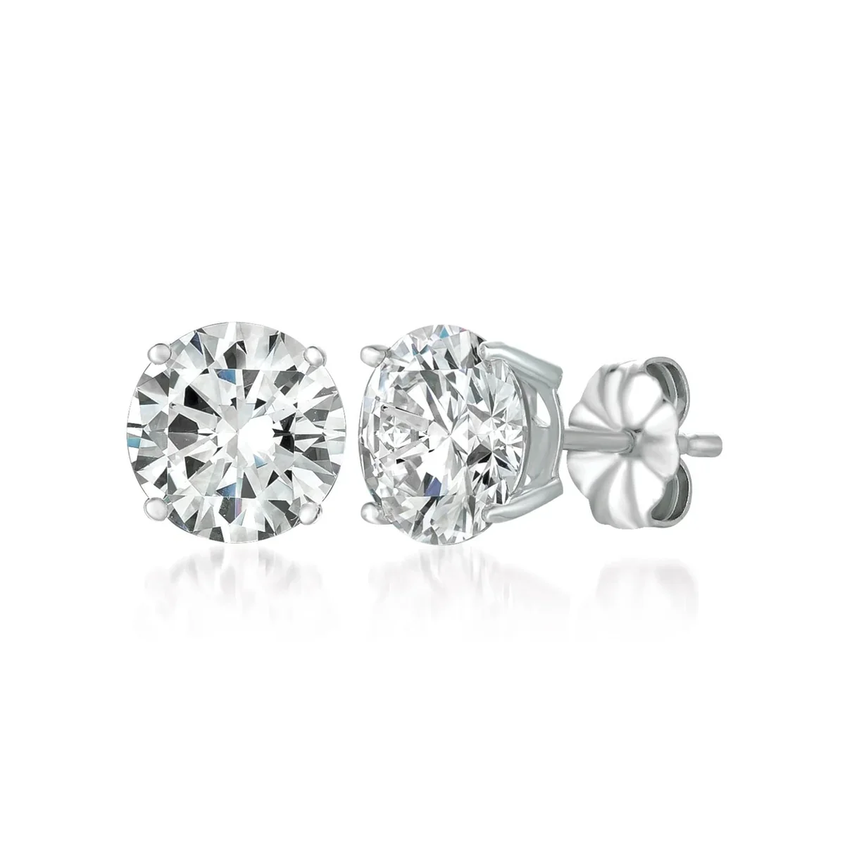 Solitaire Brilliant Studs in Pure Platinum- 2ct