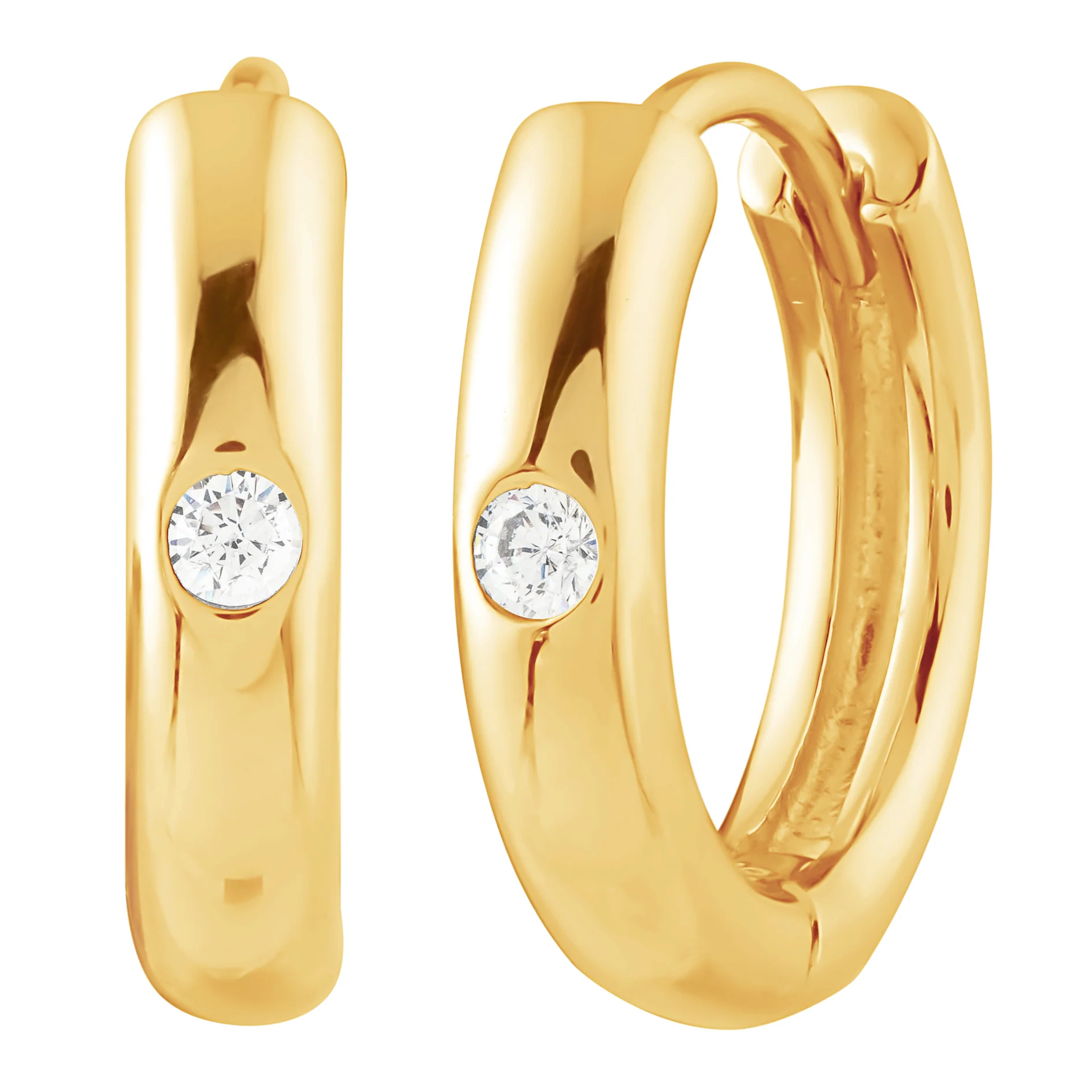 Solitaire Huggies - Gold