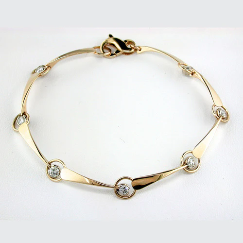 Diamond Teardrop Bracelet - Image 2