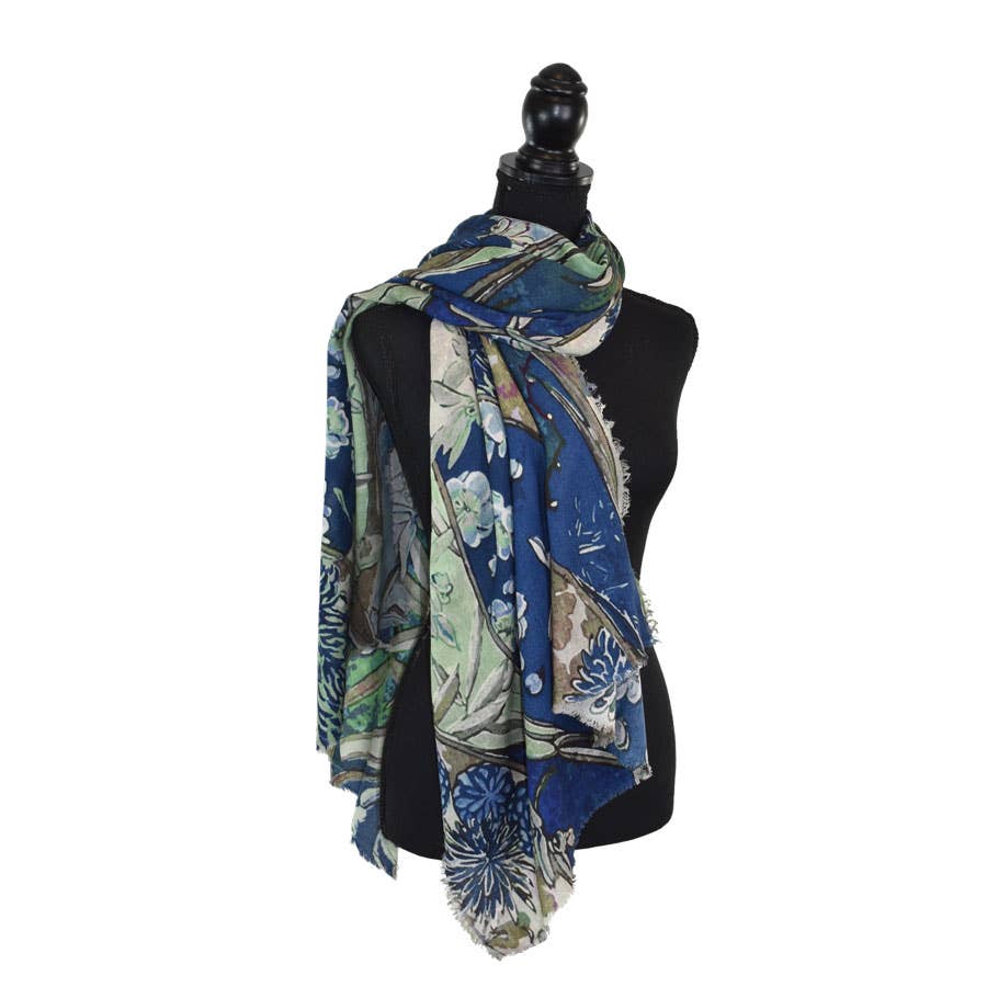 Tyvinia Floral Swirl Scarf - Image 2