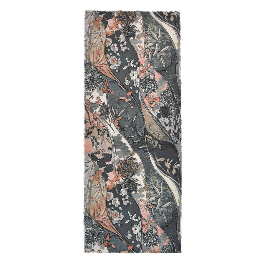 Tyvinia Floral Swirl Scarf - Image 5