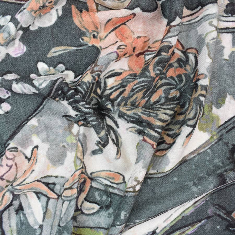 Tyvinia Floral Swirl Scarf - Image 9