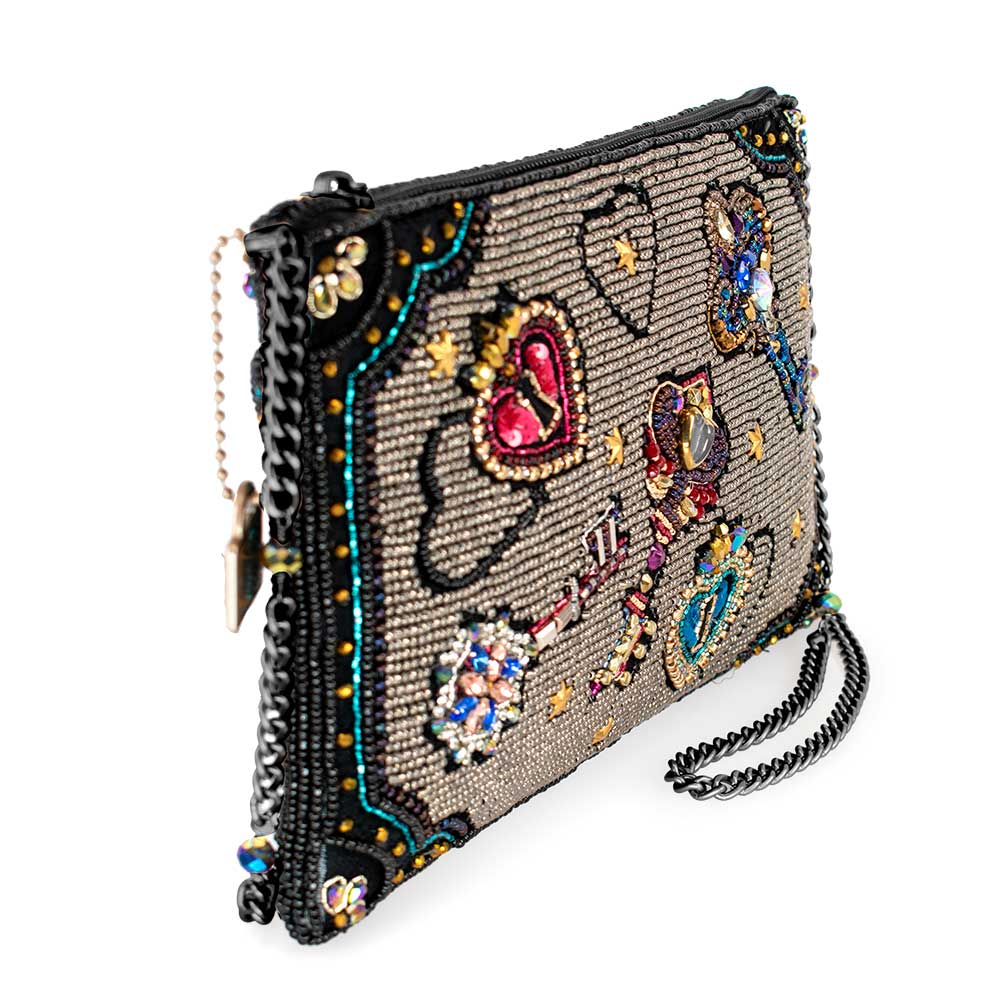 Unlocked Magic Beaded Keys & Hearts Mini Crossbody Handbag - Image 5