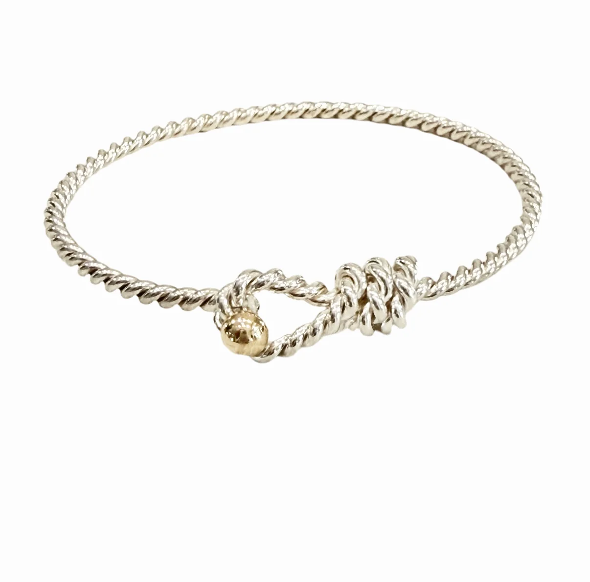 Twisted Shepherds Knot Bracelet 2-Tone
