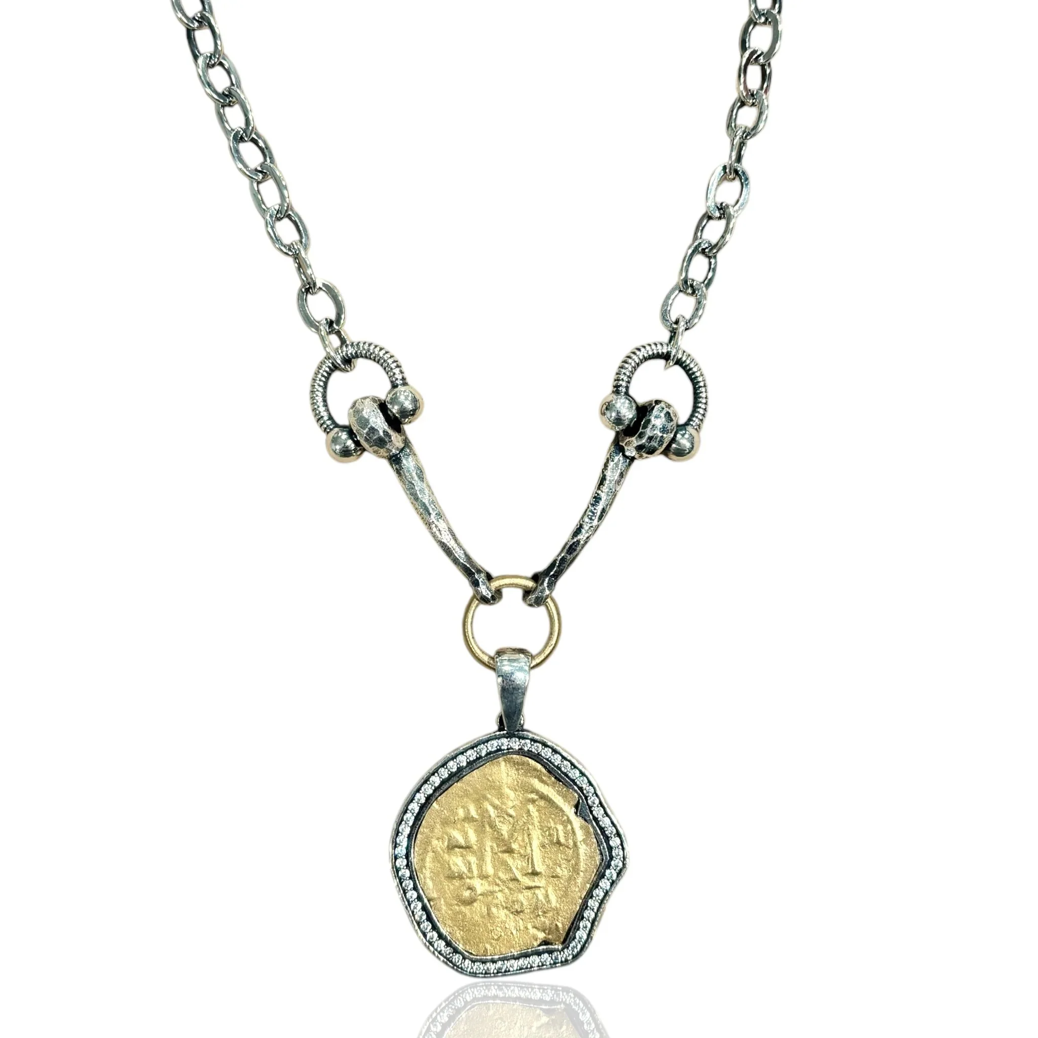 Vintage Silver Molat Horsebit Necklace