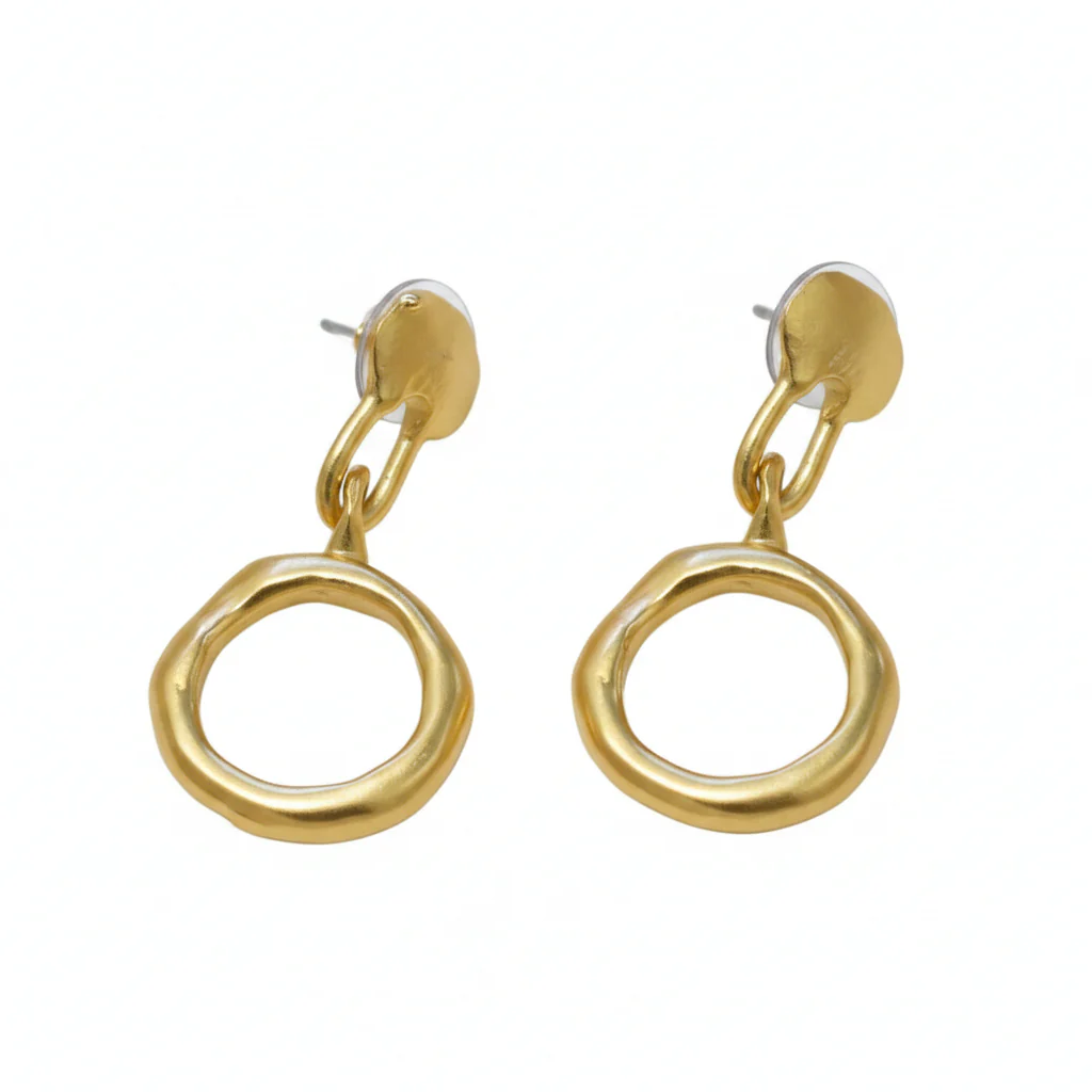 Waves In The Air Hoop Dangle